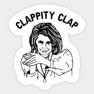 Nancy Pelosi Clappity Clap Funny Anti-Trump Gift Sticker